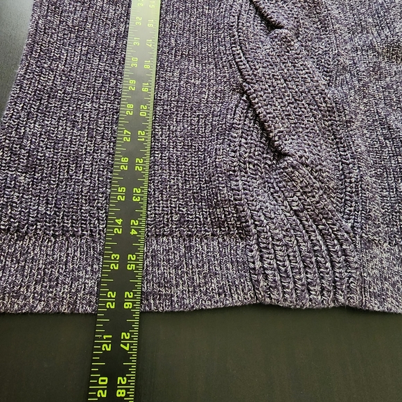 Talbots dark grey cable knit sweater sz XL - Picture 7 of 8